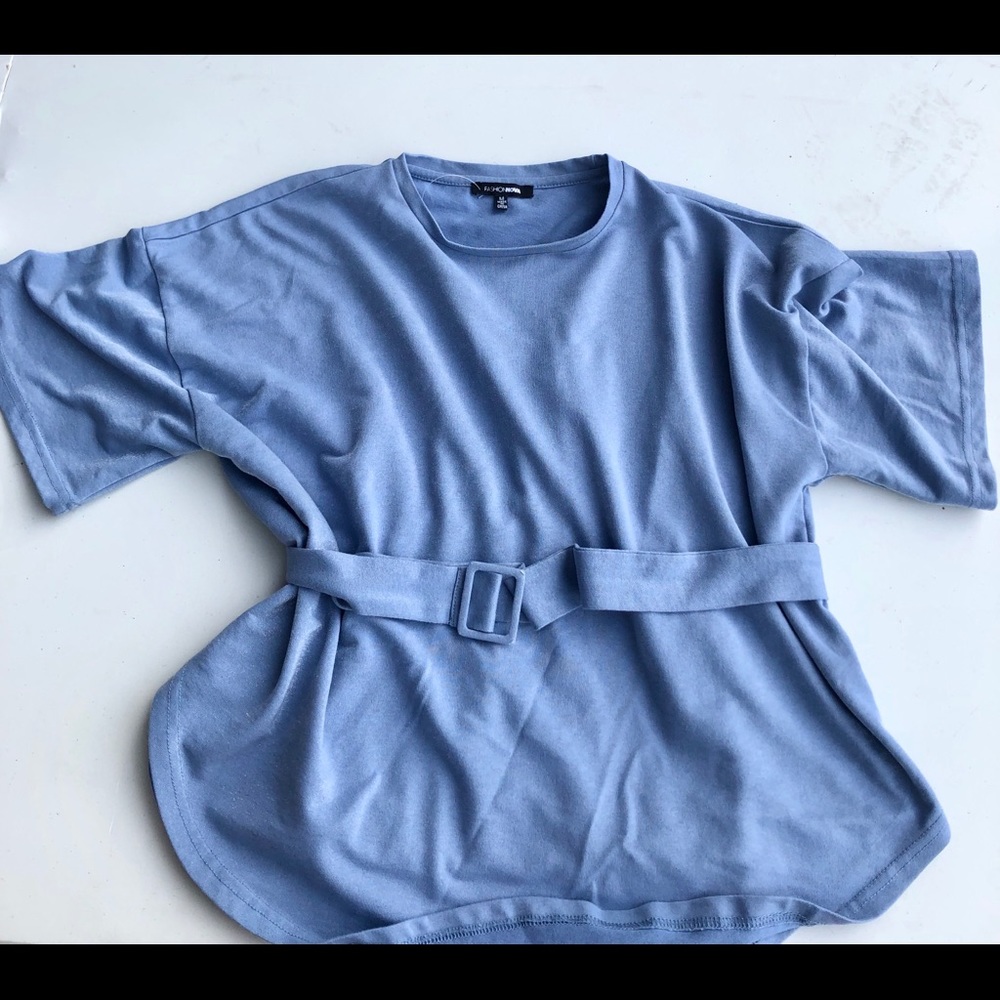 Medium Fashion Nova Blue T Shirt